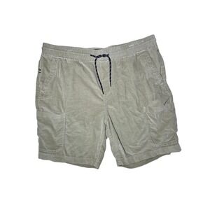 Edgar + Ash Light Green Corduroy Cotton Cargo Shorts Men's XL Pull On